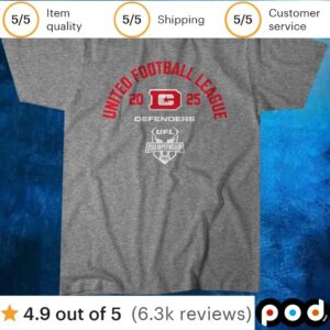 DC Defenders 2025 UFL Championship Game T Shirt