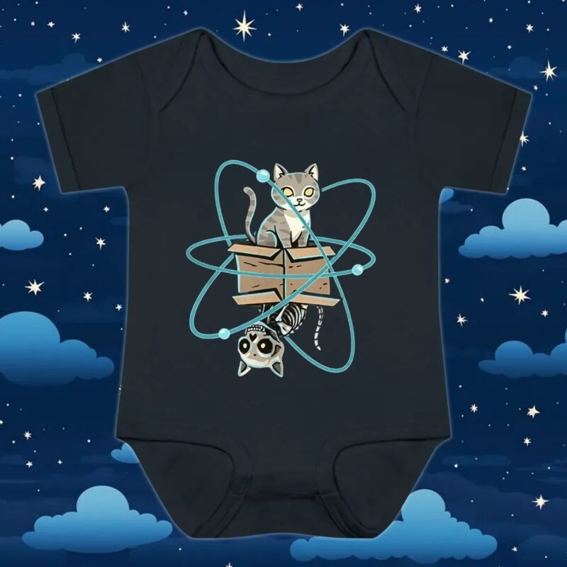 Cat in quantum superposition shirt