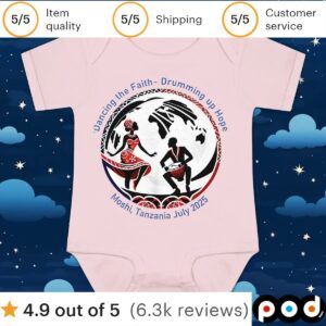 Dancing the faith drumming up hope Moshi Tanzania july 2025 t shirt