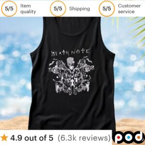 Death Note Silver Foil Filigree T Shirt