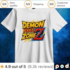 Demon free zone z t shirt