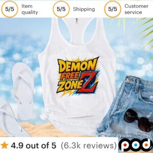 Demon free zone z t shirt