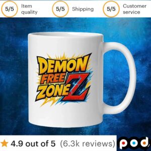 Demon free zone z t shirt