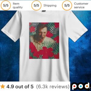 Devon Toews Wearing Flowers Cale Makar T Shirt