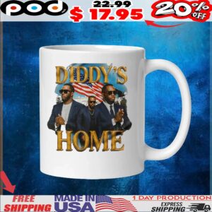 Diddy's Home White House Flag Vintage Bootleg Style T Shirt