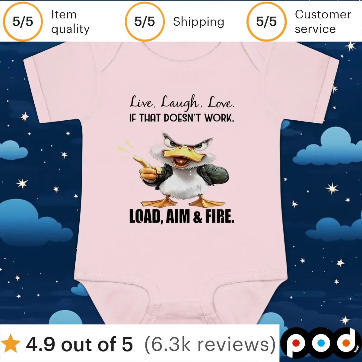 Duck live laugh love if that doesn’t work load aim and fire t shirt Duck live laugh love if that doesn’t work load aim and fire t shirt