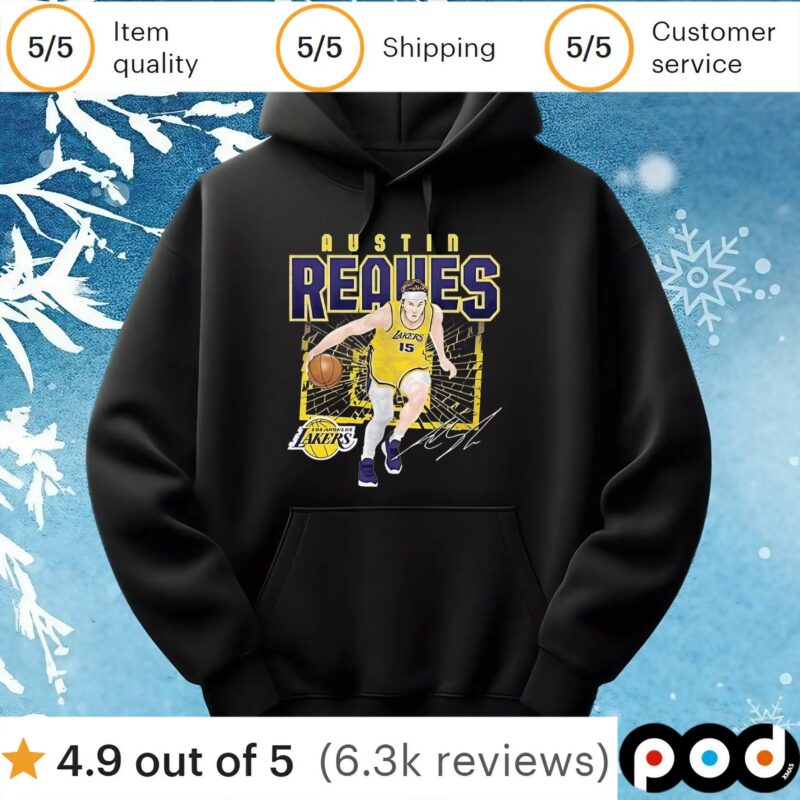Austin Reaves Los Angeles Lakers shattered t shirt