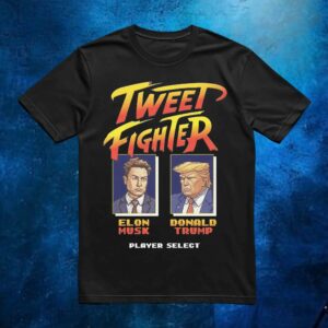 Elon Musk and Trump Tweet Fighter Player Select Game T Shirt