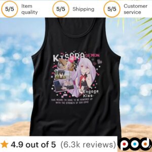 Engage Kiss Heart Panels Kisara Demon T Shirt