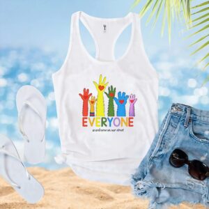 Everyone is welcome on our street LGBTQ t shirt