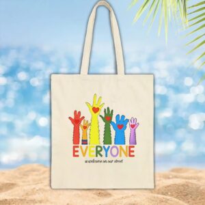 Everyone is welcome on our street LGBTQ t shirt