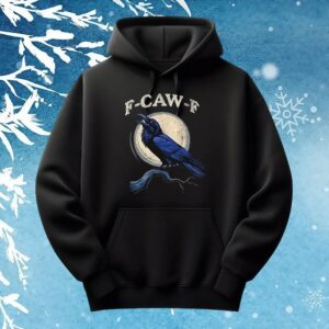 F-Caw-F bird moon t shirt