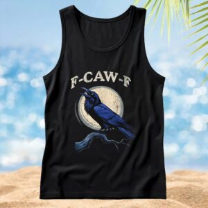 F-Caw-F bird moon t shirt