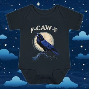 F-Caw-F bird moon t shirt
