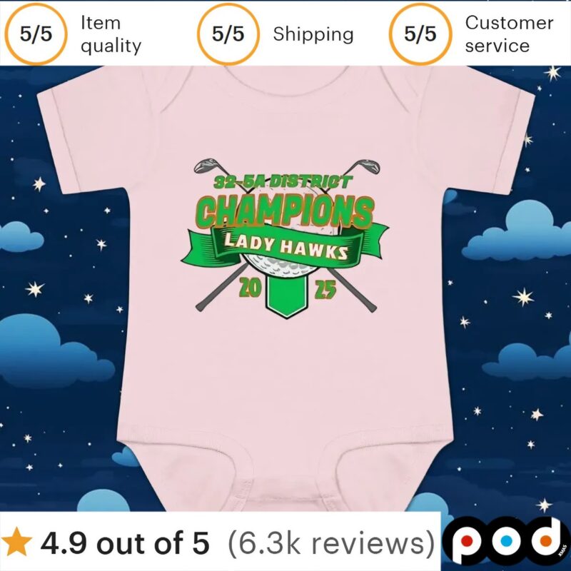 32-5A Girls District Champs t shirt