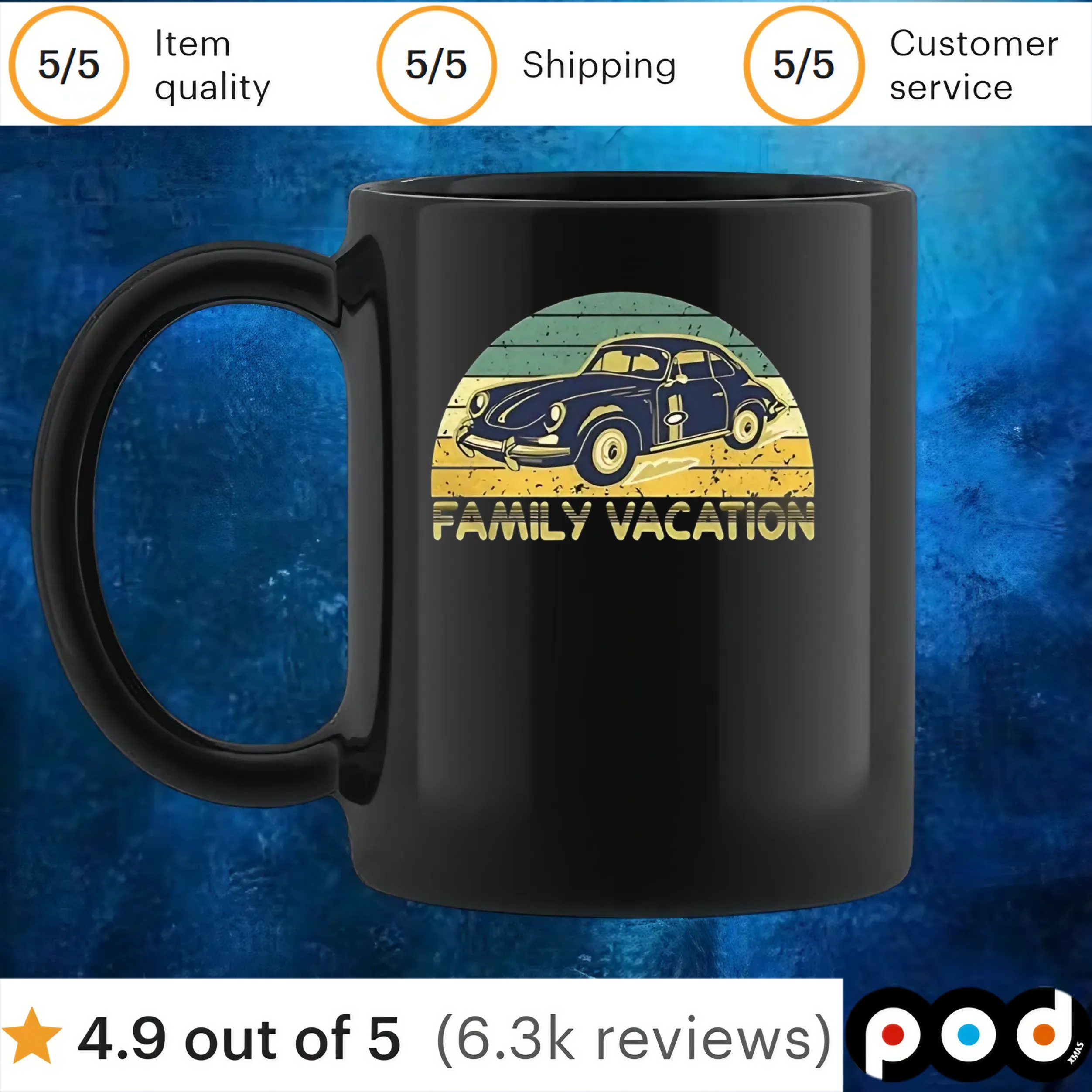 Family vacation old classic car vintage t shirt