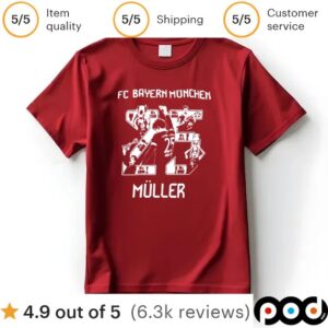 Fc Bayern München Müller 25 T Shirt