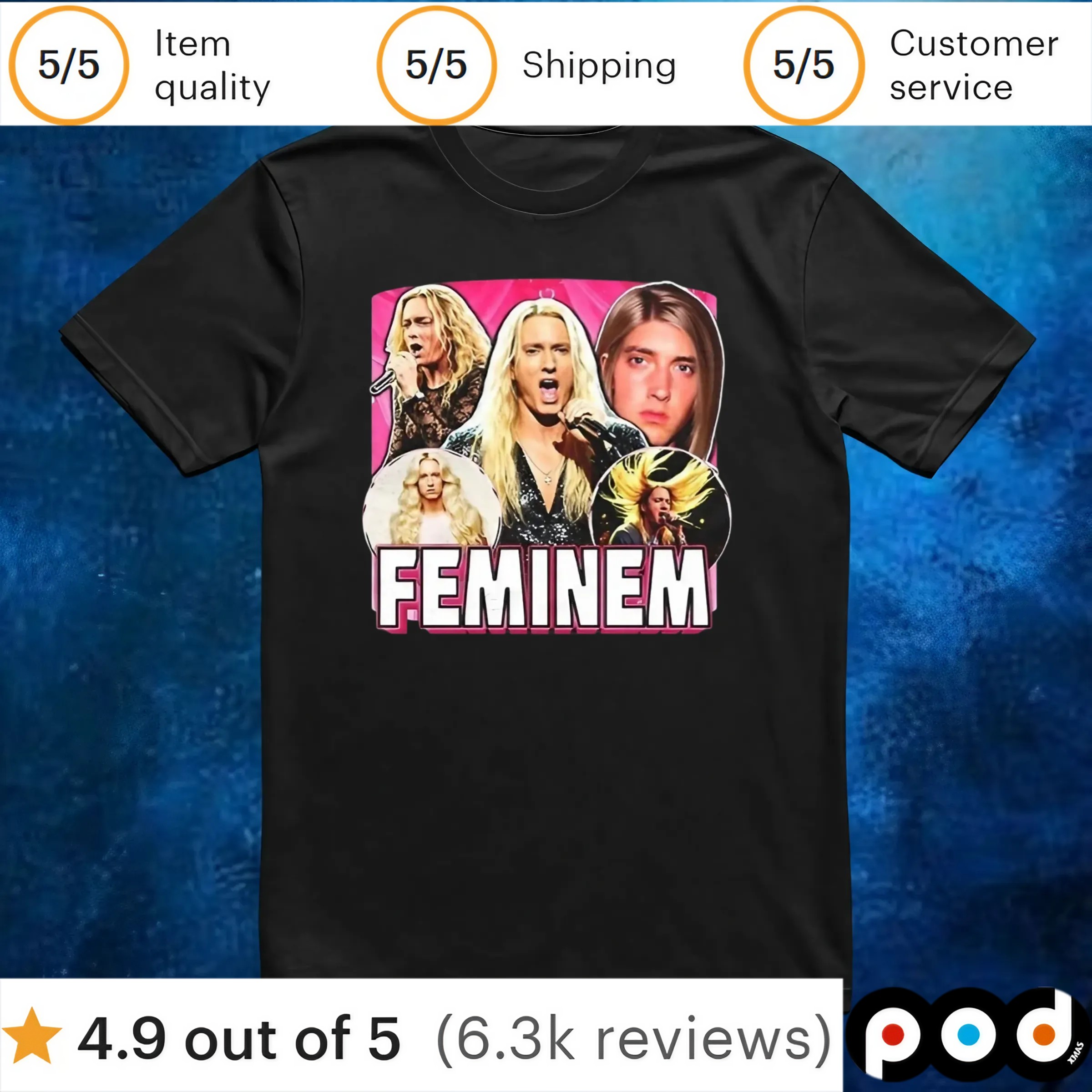 Feminem Feminine Eminem t shirt