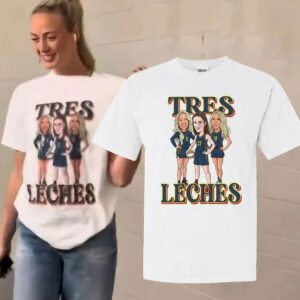 Fever’s Sophie Cunningham Wearing Tres Leches With Caitlin Clark, Lexie Hull Faces T Shirt
