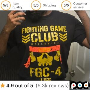 Fighting Game Club Worldwide Fighting Game Club Fgc-4 Life T Shirt