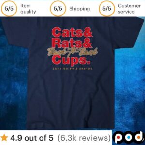 Florida Hockey Cats And Rats And Back-to-back Cups T Shirt