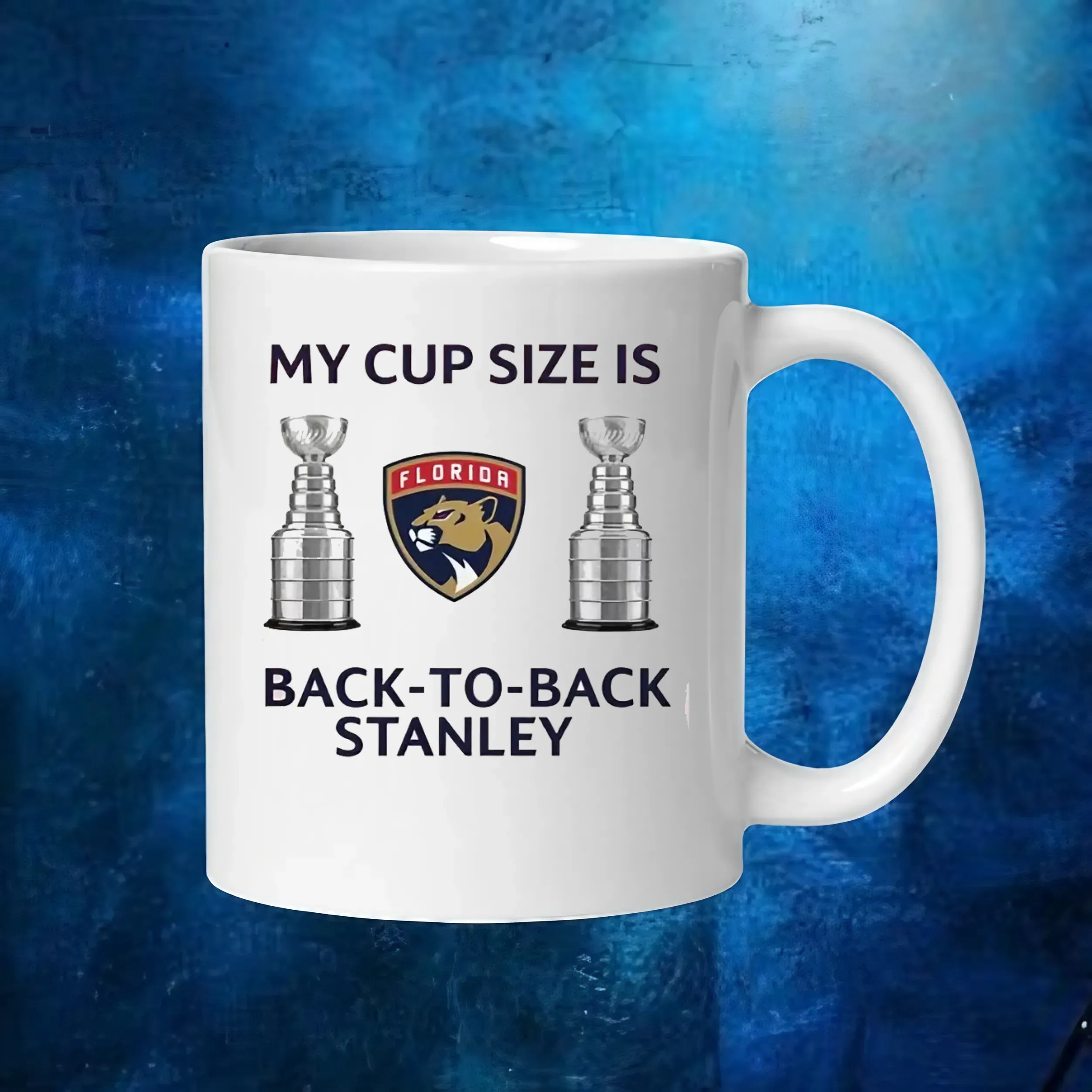 Florida Panthers My Cup Size Is Back-to-back Stanley Cup Champions T Shirt Florida Panthers My Cup Size Is Back-to-back Stanley Cup Champions T Shirt