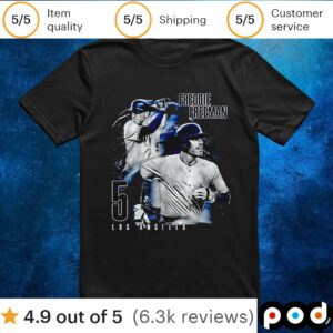 Freddie Freeman Los Angeles Dodgers grunge t shirt