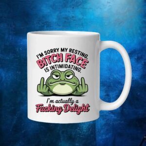 Frog I’m sorry my resting bitch face is intimidating t shirt