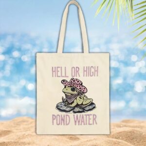 Frog hell or high pond water t shirt
