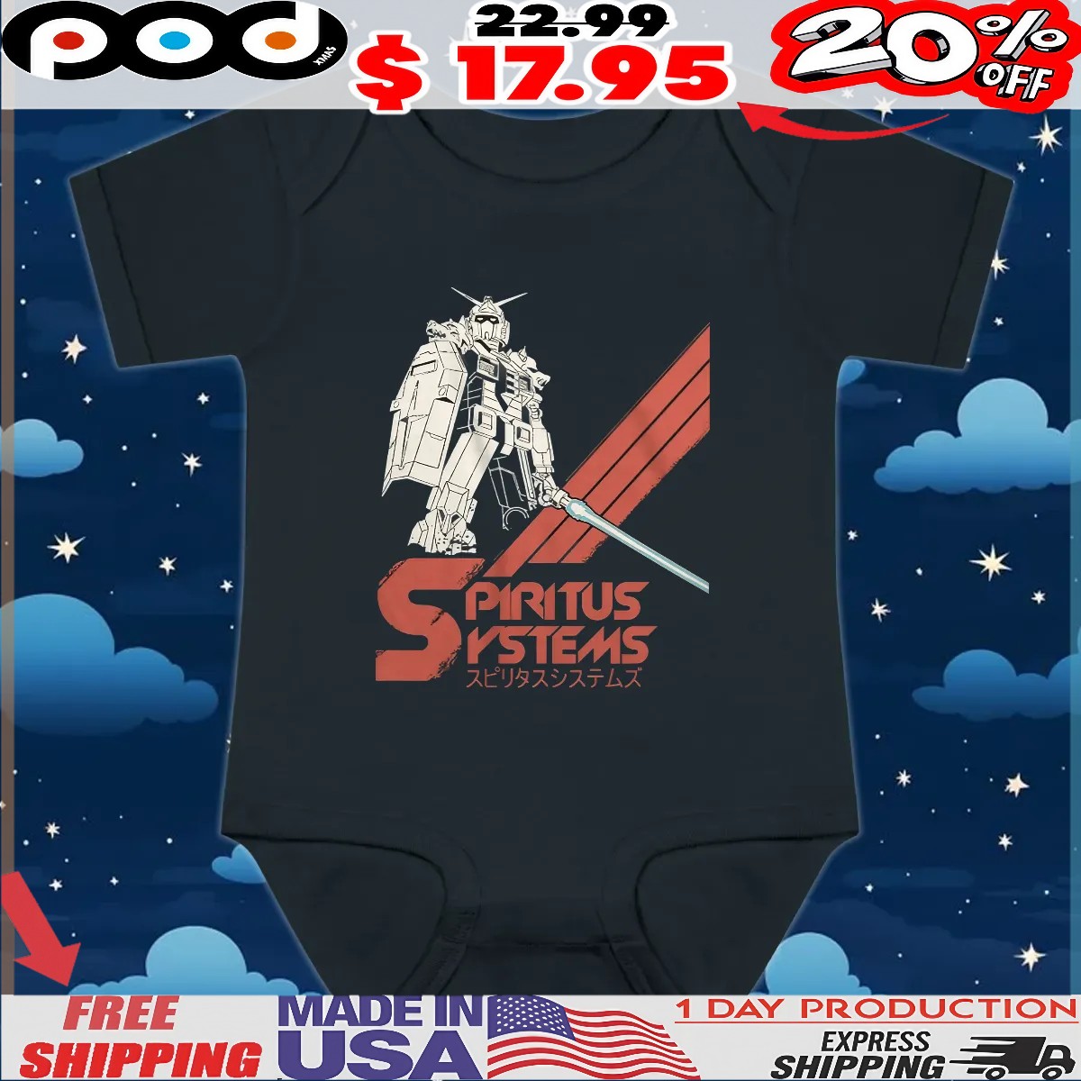 GKR Spiritus Systems T Shirt - Podxmas Customized Store