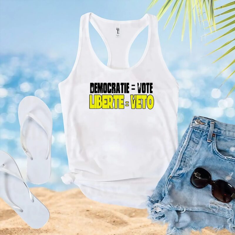 Democratie vote liberte veto t shirt