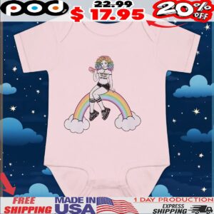 Girl Can't Even Think Straight Rainbow T Shirt