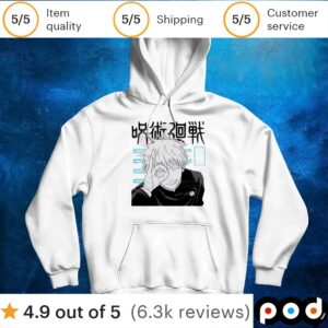 Gojo Satoru Jujutsu Kaisen Otaku Harajuku Man T Shirts Tees T Shirt
