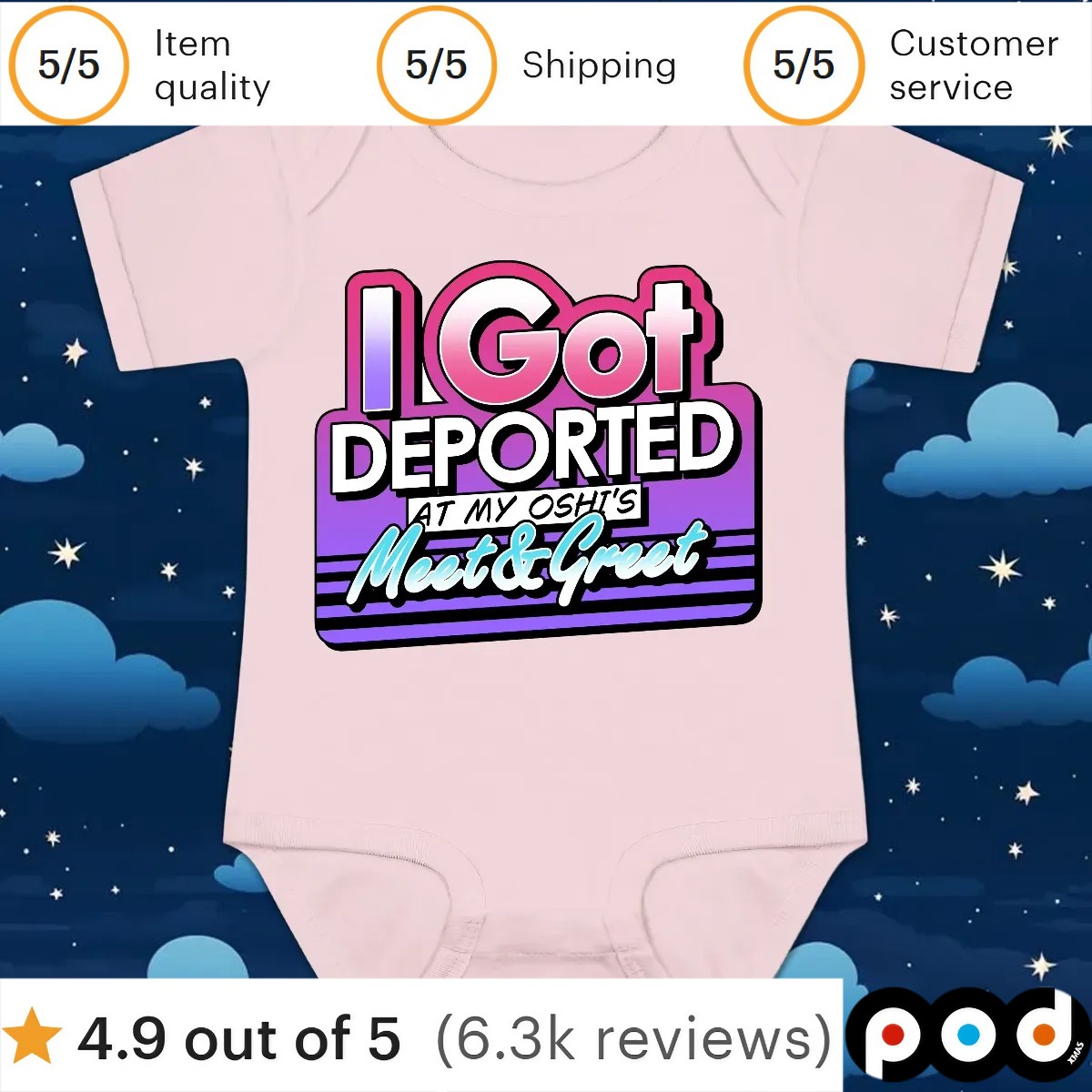 Got Deported At My Oshi's Meet And Greet T Shirt
