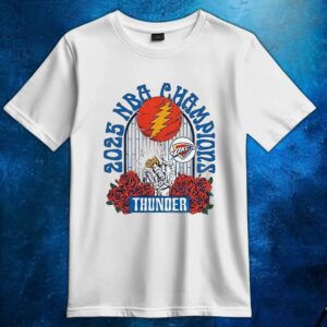 Grateful Dead Oklahoma City Thunder Nba Finals National Basketball Champs 2025 T Shirt