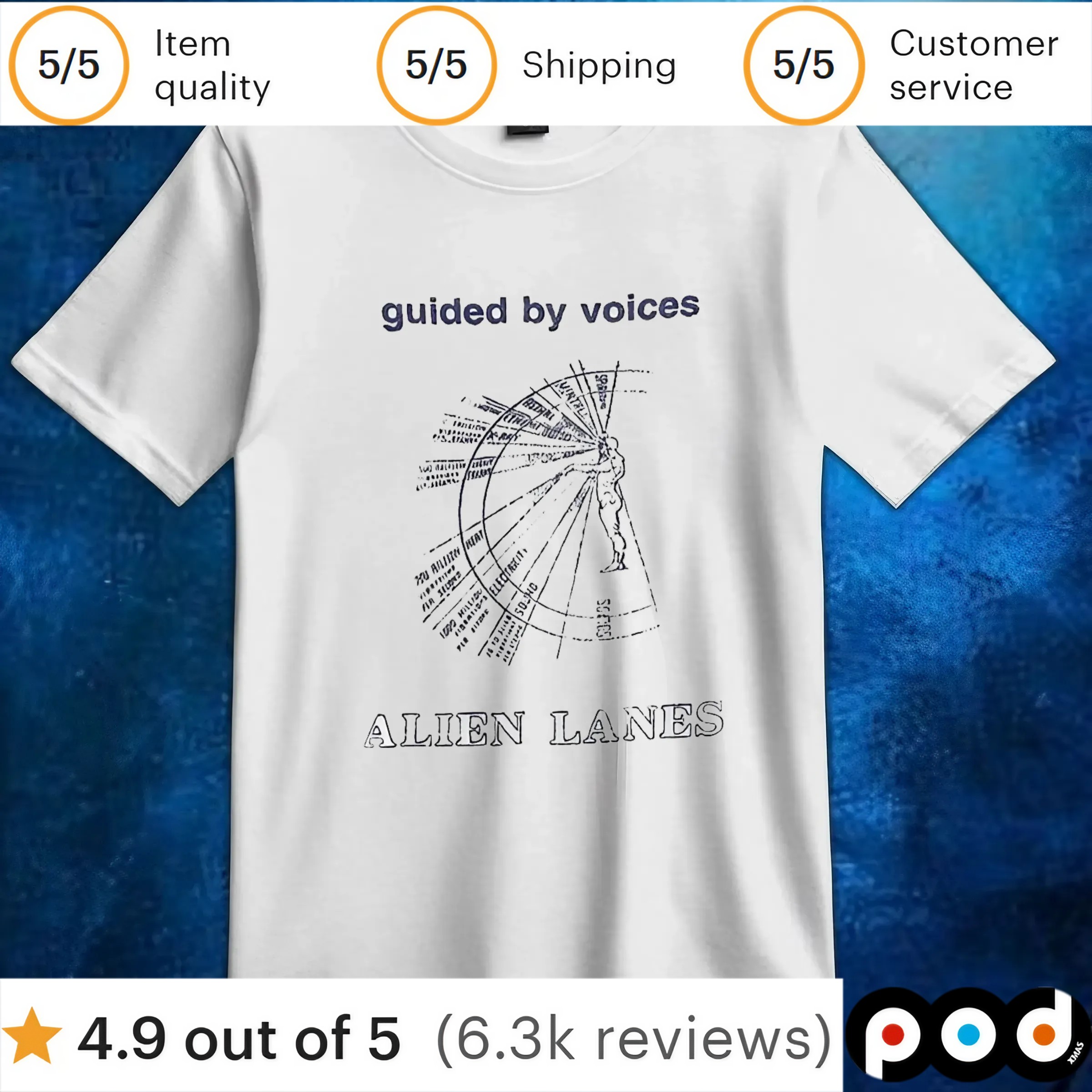 Guided by voices Alien Lanes t shirt Guided by voices Alien Lanes t shirt