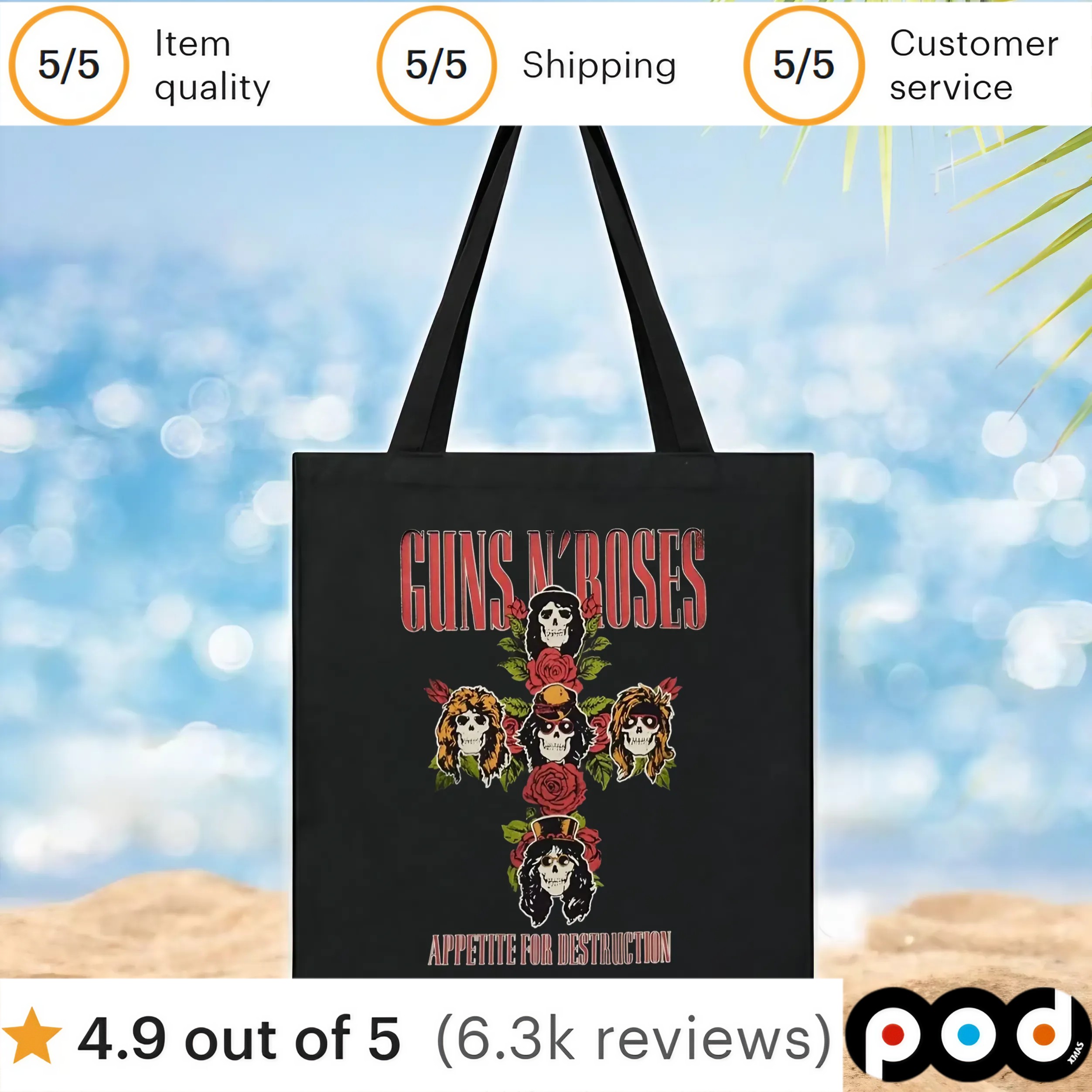 Guns N' Roses Appetite For Destruction Floral Cross T Shirt Guns N' Roses Appetite For Destruction Floral Cross T Shirt
