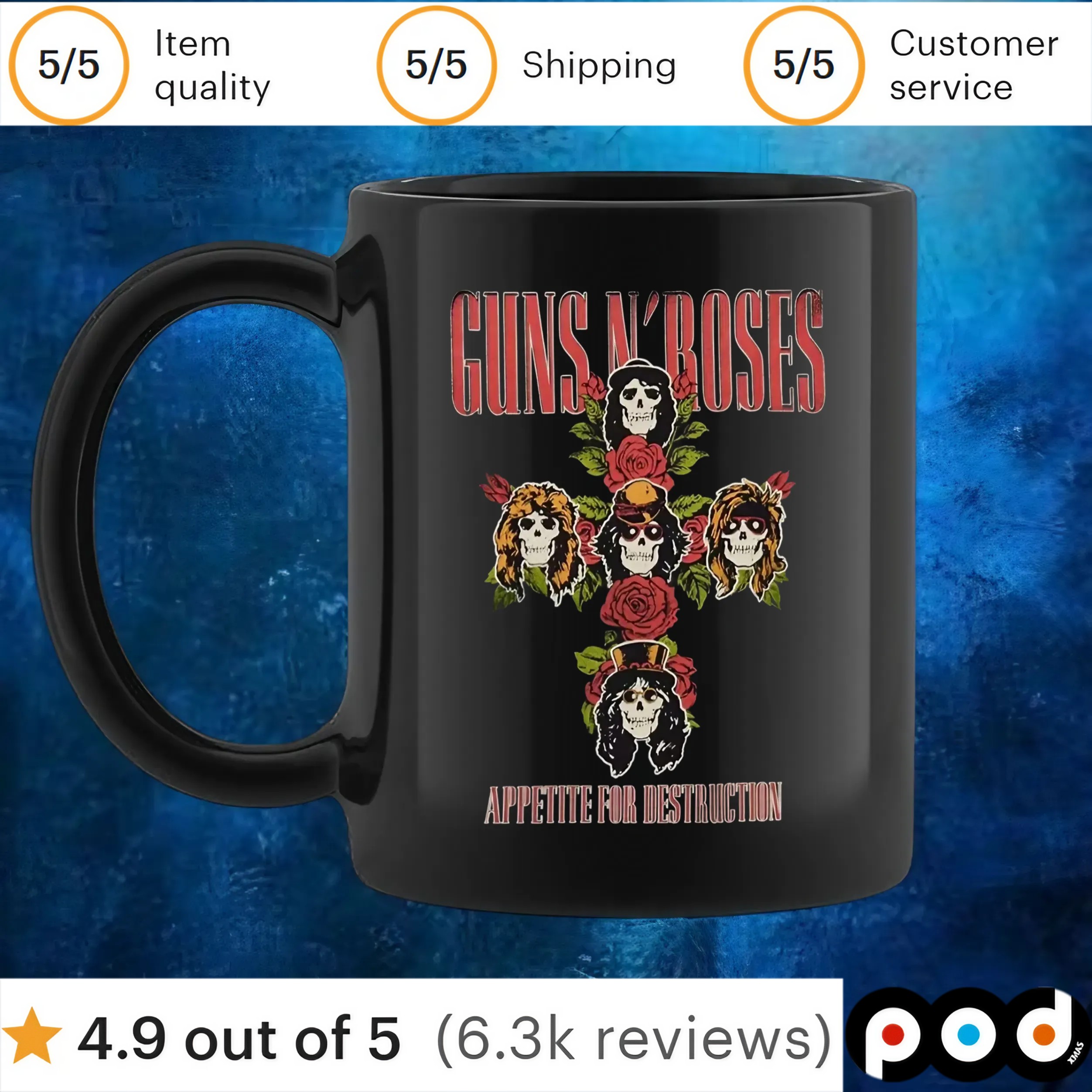 Guns N' Roses Appetite For Destruction Floral Cross T Shirt Guns N' Roses Appetite For Destruction Floral Cross T Shirt