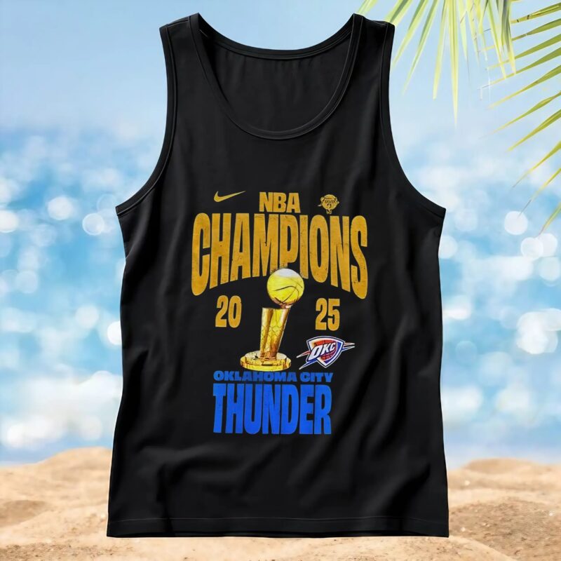Oklahoma City Thunder NBA Finals Champions Winner Trophy 2025 T Shirt