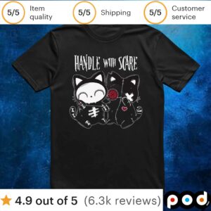 Handle With Scare Cat Dolls Girls T Shirt
