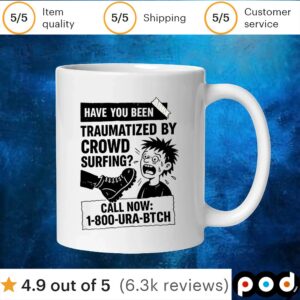 Have you been traumatized by crowd surfing t shirt