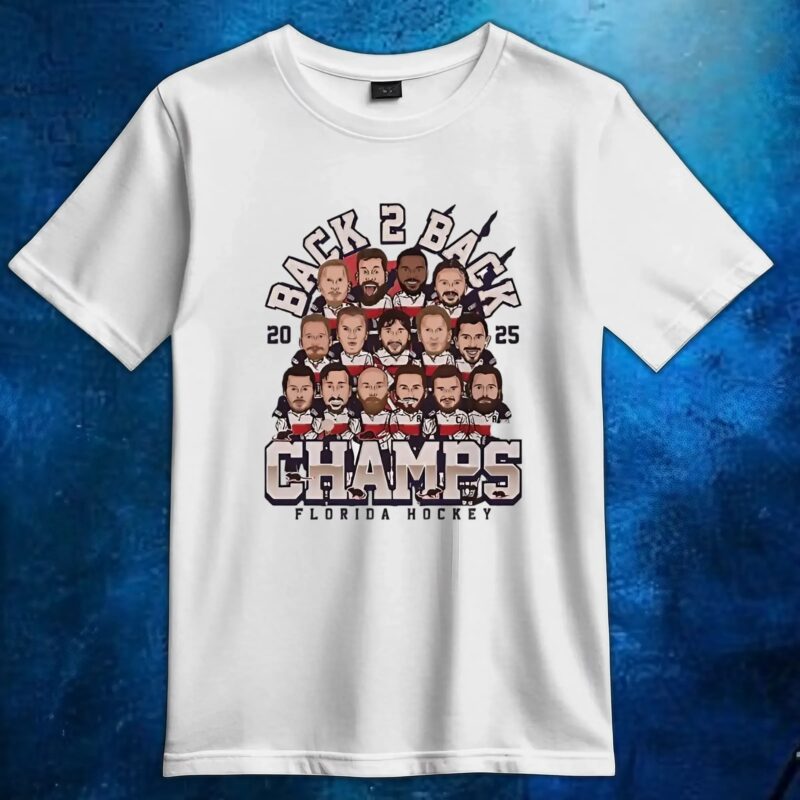 Florida Panthers hockey champs cartoon 2025 t shirt