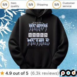 Heavy Metals Periodic Table T Shirt