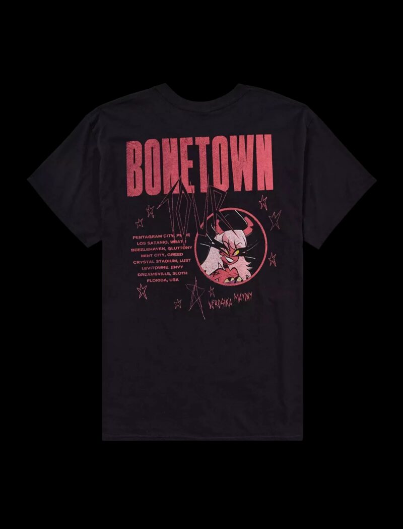 Helluva Boss Verosika Tour Bonetown Tour T Shirt