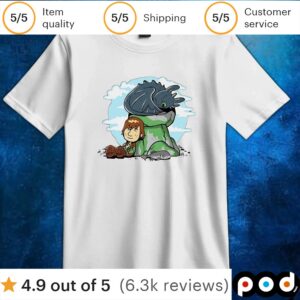 Hiccup and Toothless How to Train Your Dragon X Peanuts relaxing with my dragon t shirt