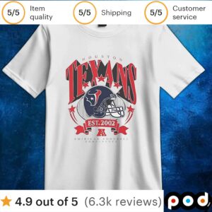 Houston Texans NFL American Football Conference est 2002 t shirt