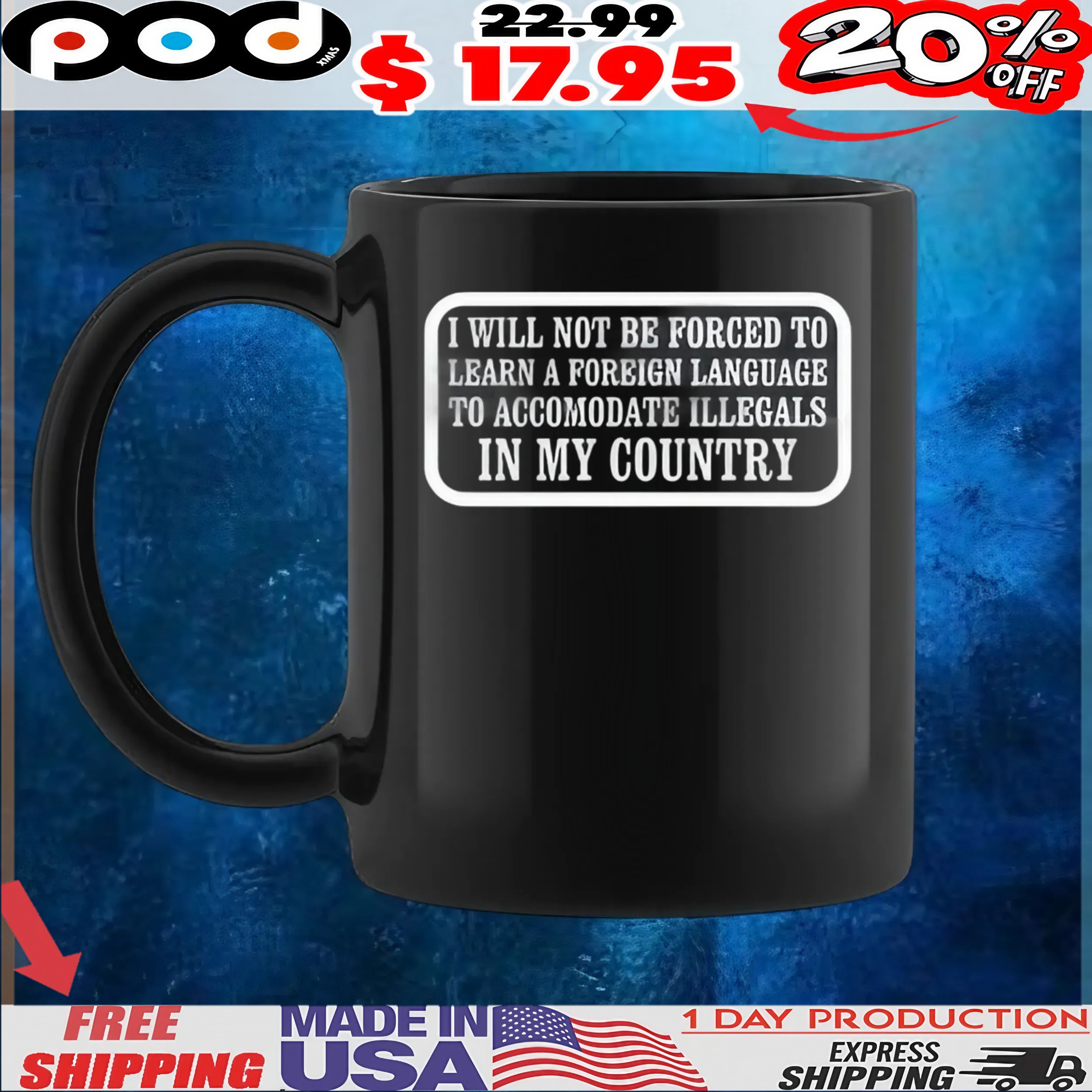 I Will Not Be Forced To Learn A Foreign Language T Shirt