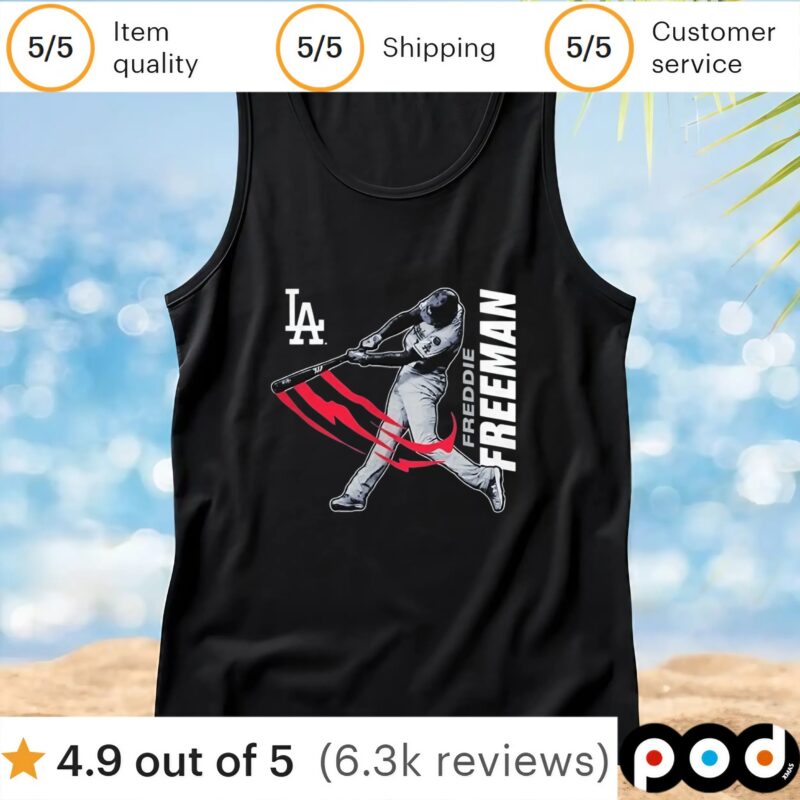 Freddie Freeman Los Angeles Dodgers player graphic t shirt