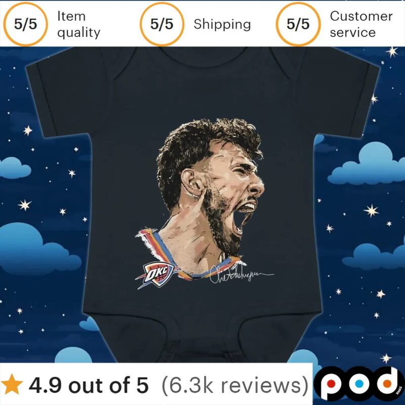 Chet Holmgren Oklahoma City Thunder scream signature t shirt