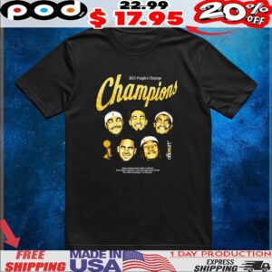 Indiana Pacer 2025 People’s Champs Champions players head t shirt